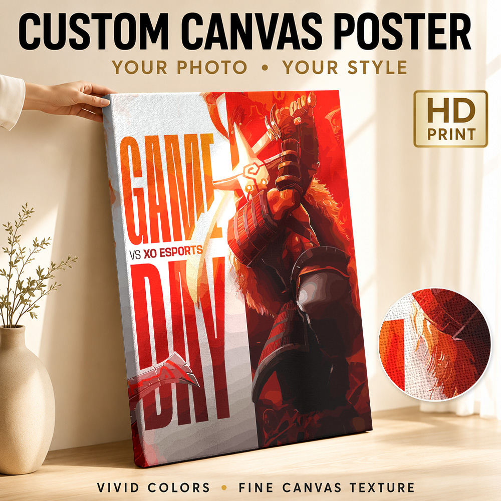 Esports Gaming Poster - Stampa su Tela Incorniciata Game Day