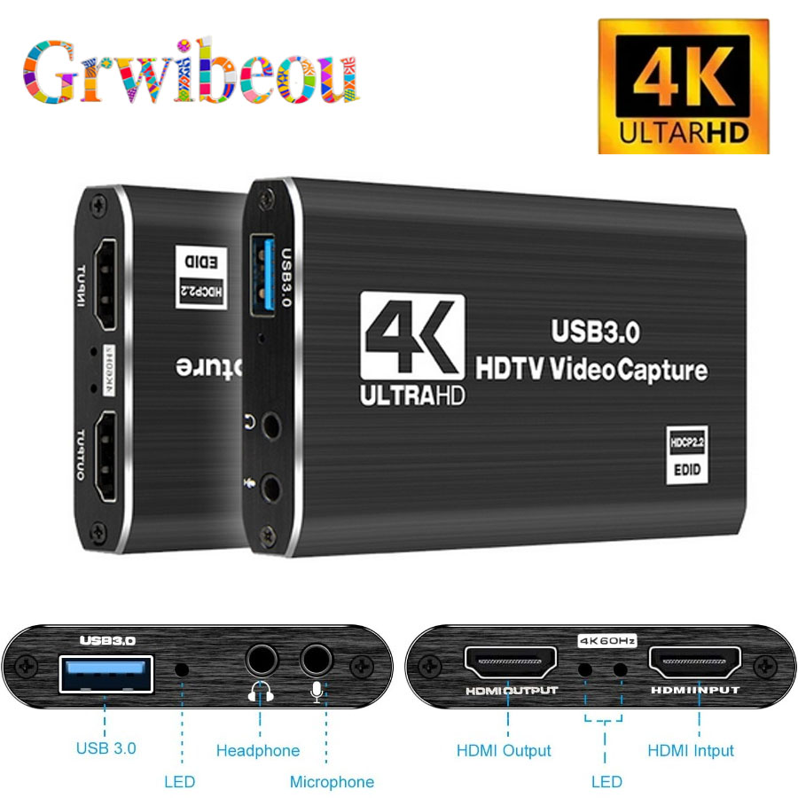 Capture Card 4K Hdmi - Scheda di acquisizione video USB 3.0