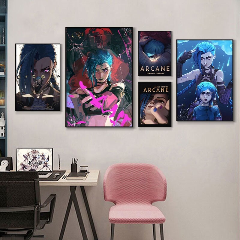 Poster Arcane Jinx Close-Up su - Esports Gaming Poster recensione e prezzo