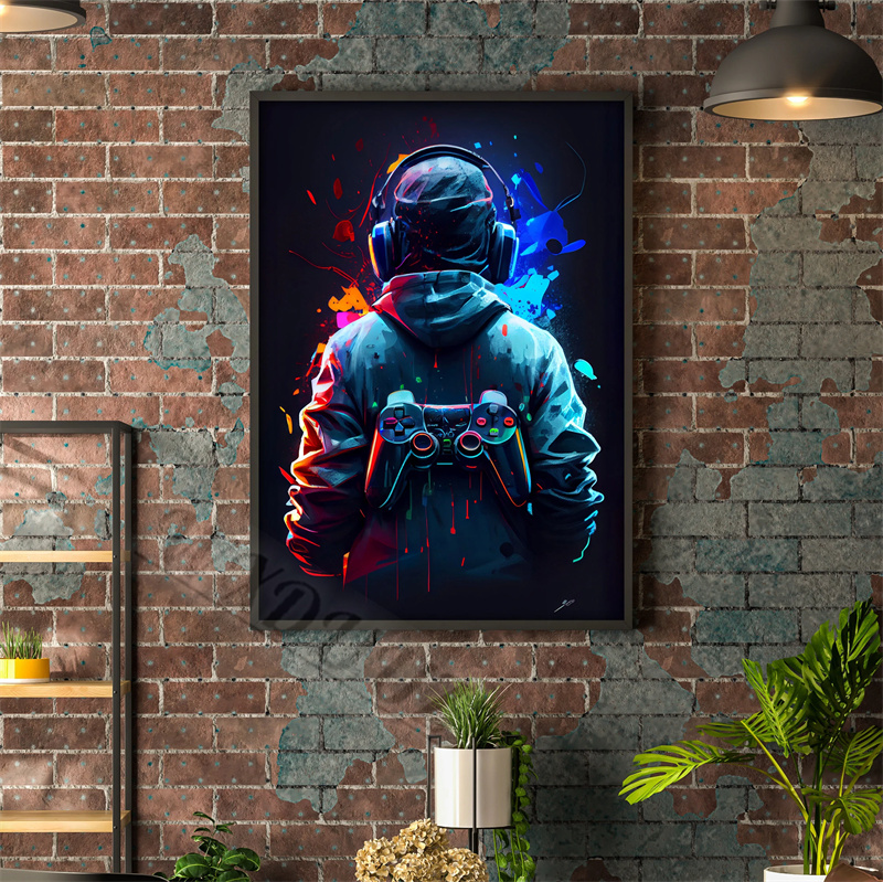Anni '80 Colorato Punk Neon Ga - Esports Gaming Poster recensione e prezzo