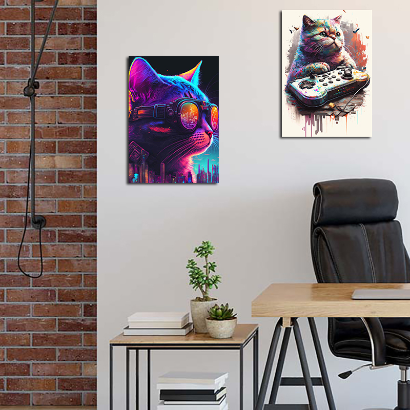 Anni '80 Colorato Punk Neon Ga - Esports Gaming Poster recensione e prezzo